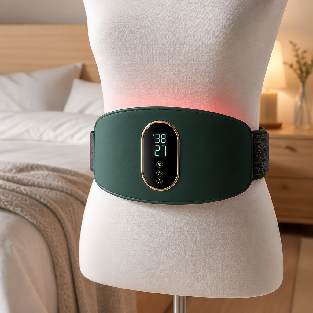 Ceinture de Massage Électrique | Vibration, Chaleur & EMS