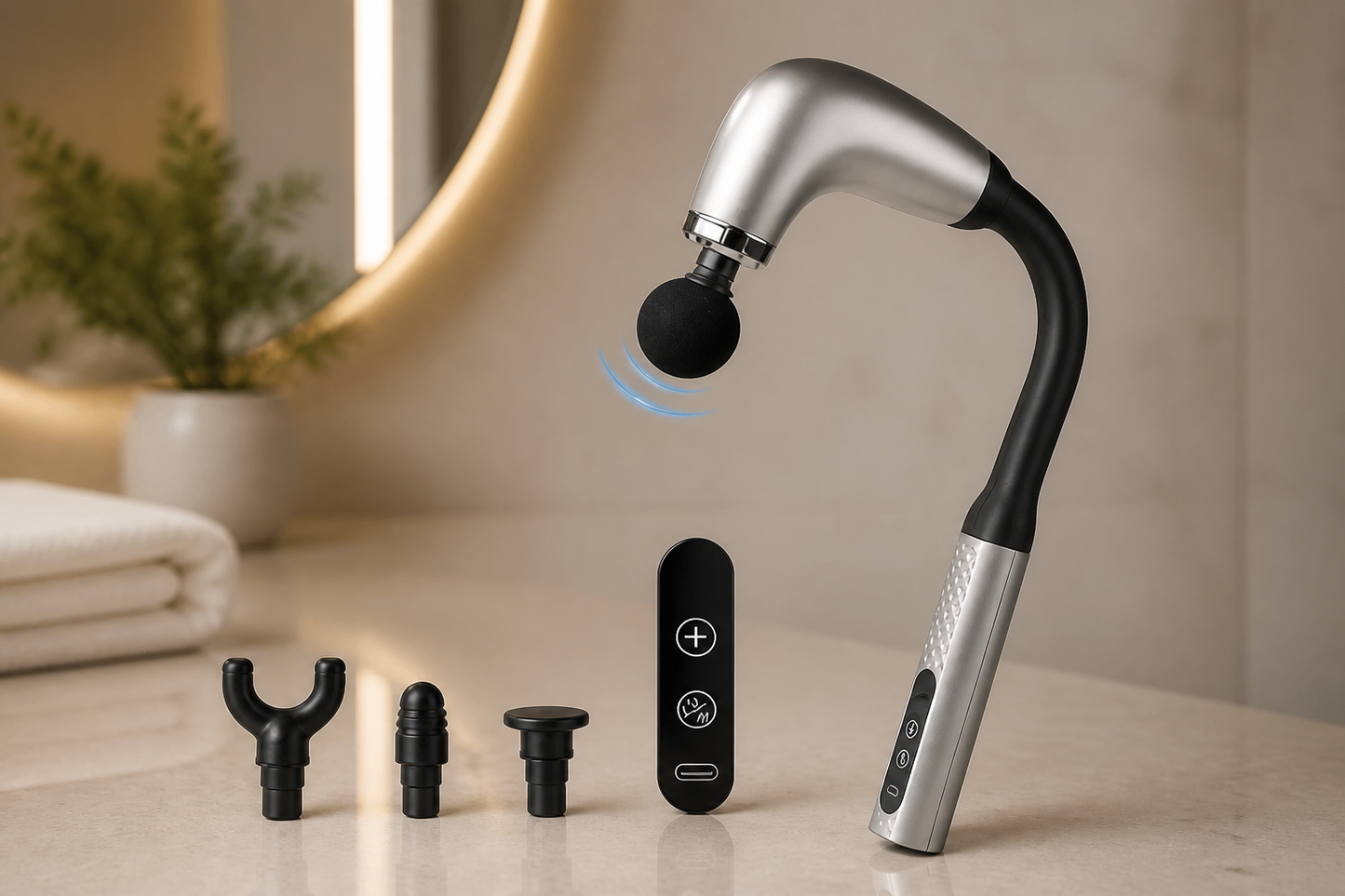 Pistolet de Massage Électrique GB-868 | 9 Vitesses | smartwell