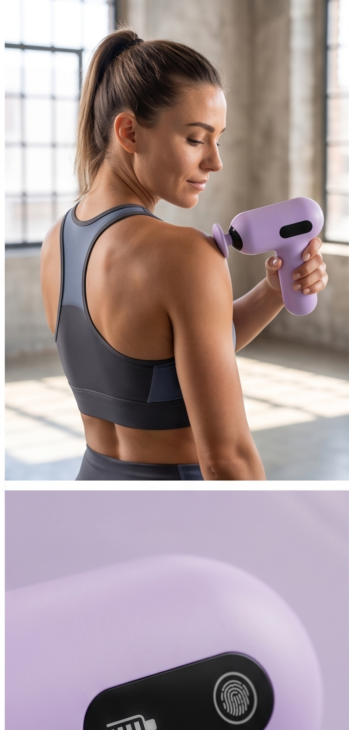 Mini Pistolet de Massage Électrique Portable – Relaxation & Récupération Musculaire