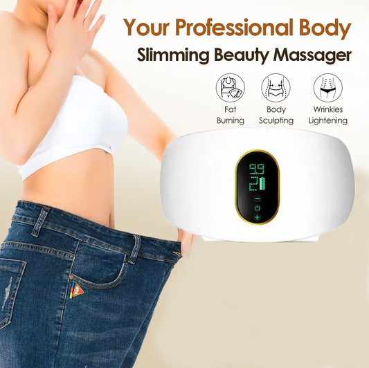 Ceinture de Massage Électrique | Vibration, Chaleur & EMS