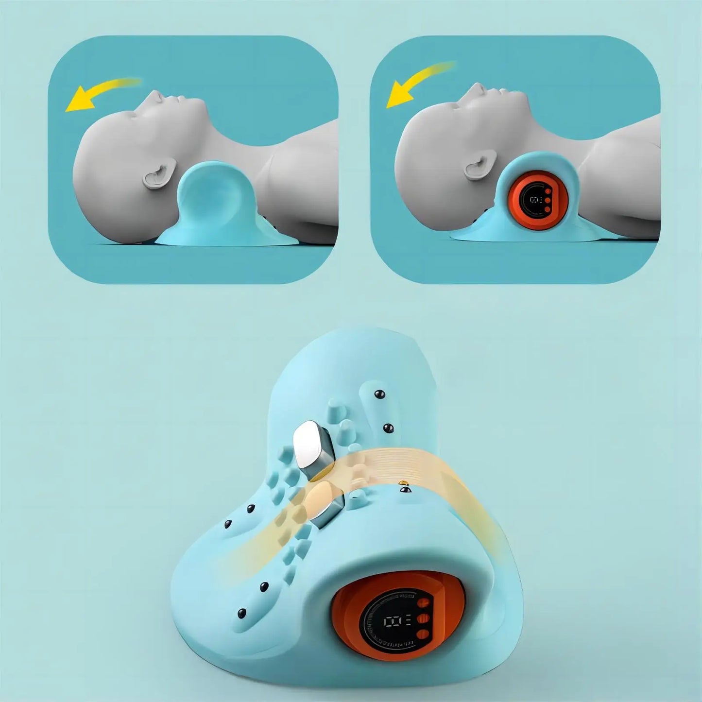 Masseur Cervical Pro – Airbag & Chaleur