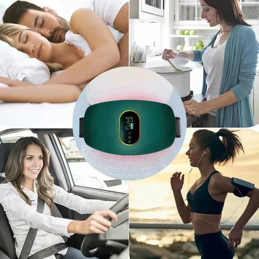 Ceinture de Massage Électrique | Vibration, Chaleur & EMS